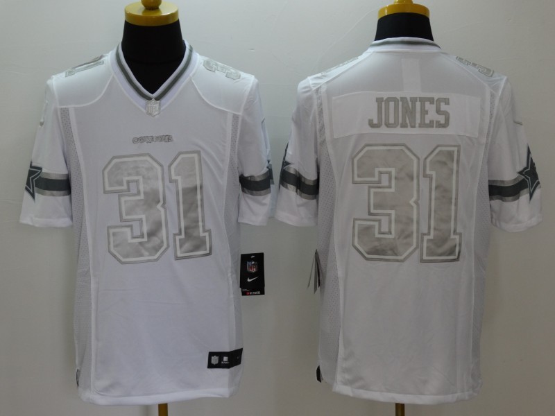 Men's Dallas Cowboys Byron Jones #31 White Jersey